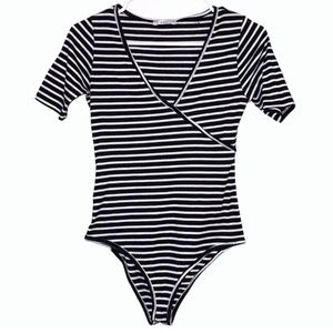 3/$15 Striped body suit